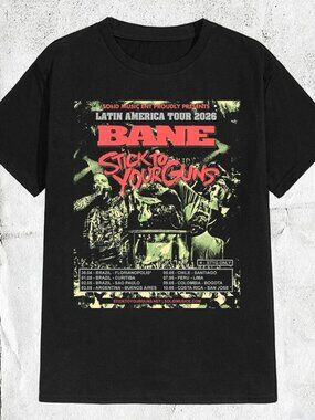 Stick To Your Guns Band Bane Latin America Tour Black T Shirt 181
